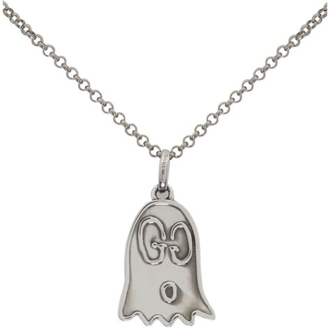 gucci men chain pendant|Gucci ghost pendant necklace.